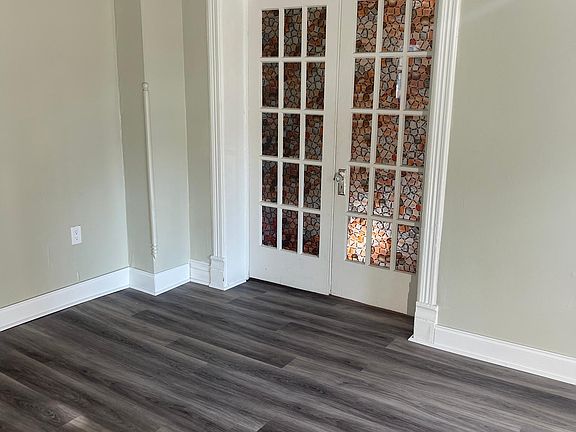 Living room to bathroom.