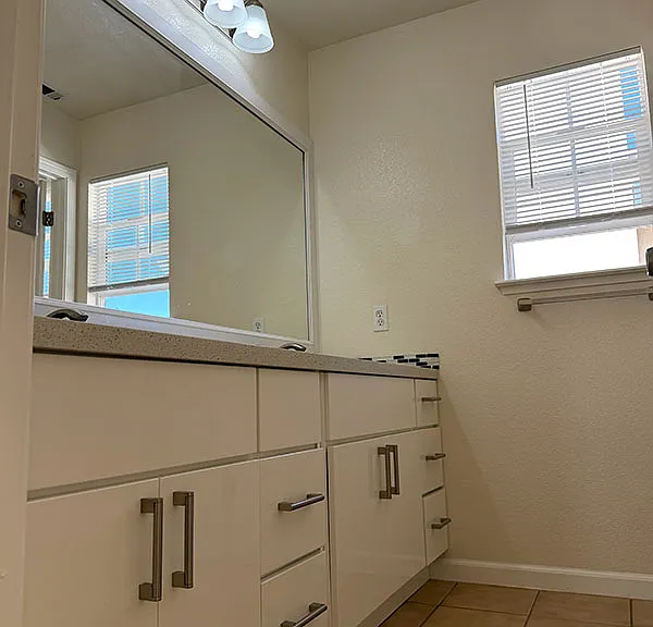 Upstairs, bathroom