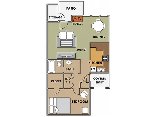 Floor plan One Bedroom
