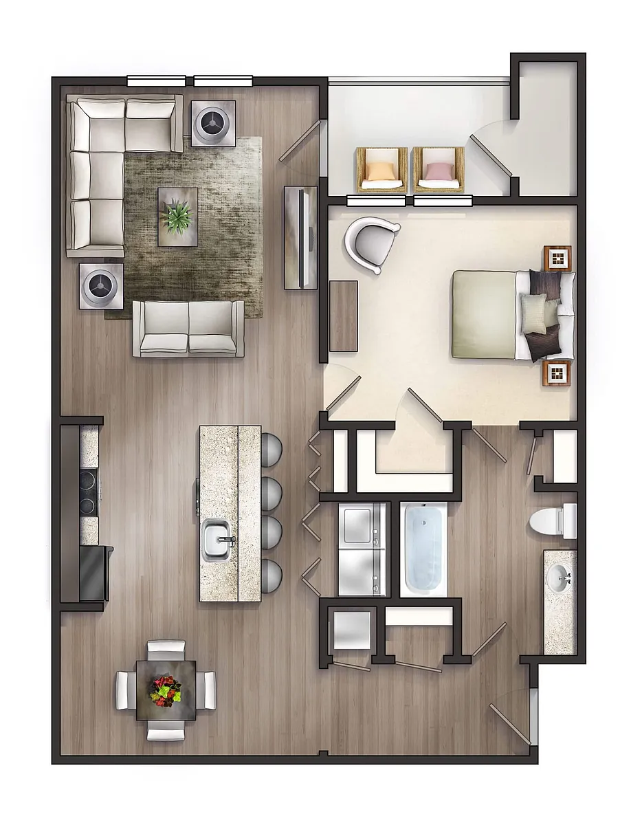 Floor plan The Gallatin