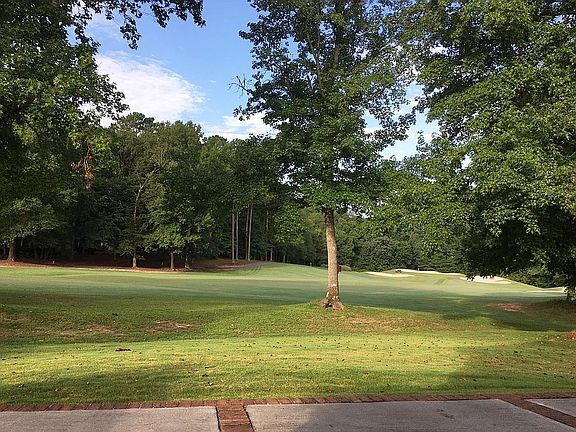 Open fairway from patio