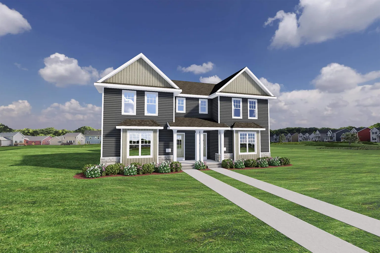 The Aldo Twin Home Plan, Midpoint Meadows photo 1
