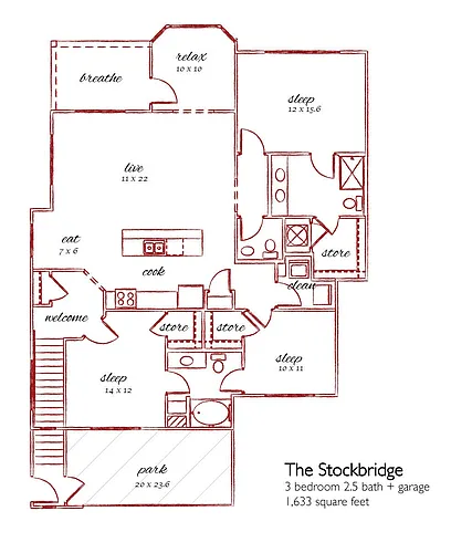 Floor plan The Stockbridge