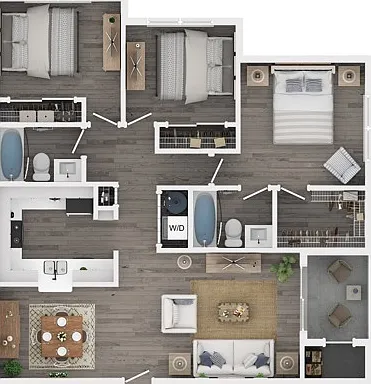Three Bedroom Two Bath Floor Plan Three Bedroom Two Bath Floor Plan