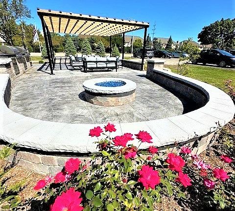 Grilling And Fire Pit Area