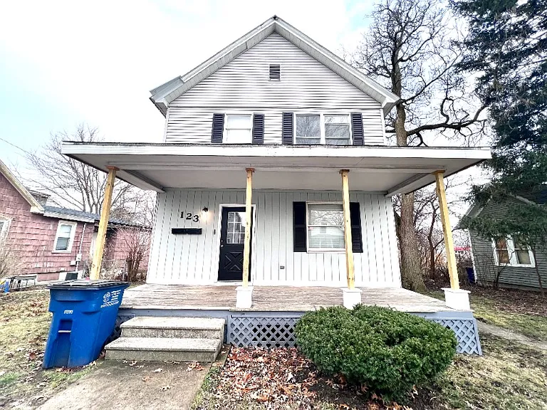 Apartment is on the second floor, front and back stairs. Parking Space in the. back.
