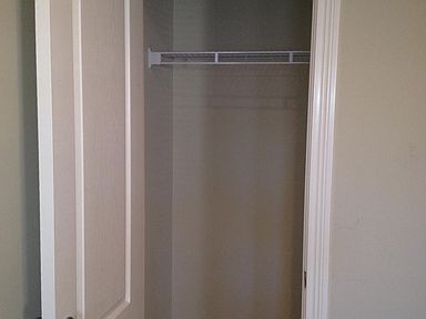 Coat closet in family room