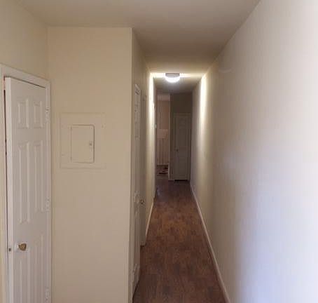 Hall from back to front of apt