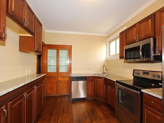 Kitchen showing built in