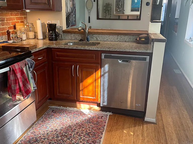 Kitchen looking into dinning area