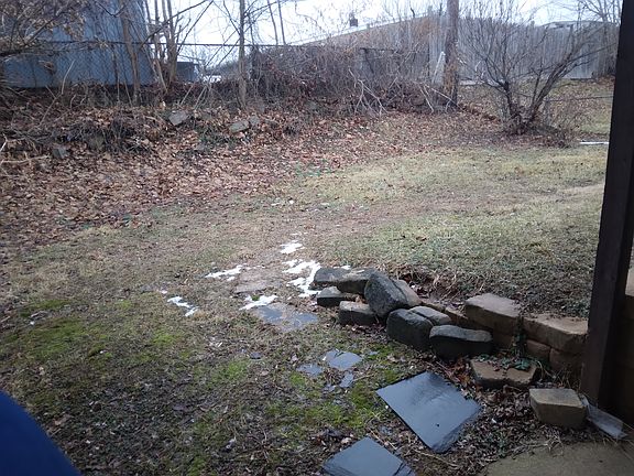 Fenced in back yard