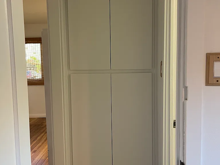 This is the hallway linen closet.