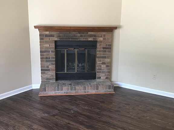 wood fireplace