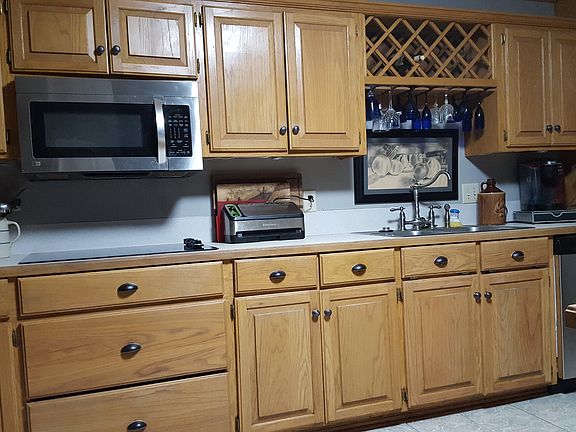 Custom oak cabinets