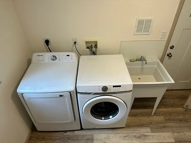 Washer/Dryer and mop sink (2026)