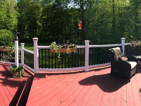 Deck off family room- summer