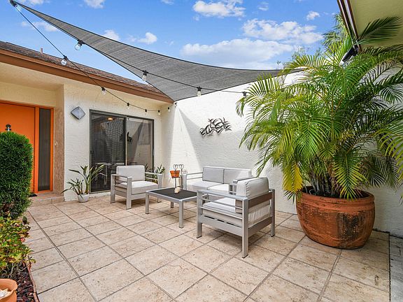 Tiled court yard