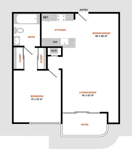 Floor plan Plan 1A