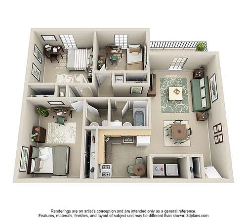Floor plan 3 Bedroom