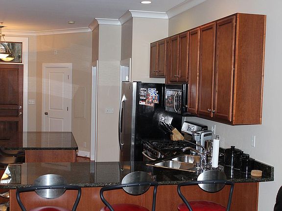 Kitchen with bar top