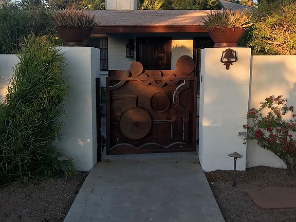 Custom steel gate and fence