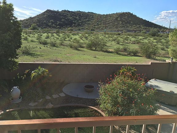 This is a backyard from master bedroom patio