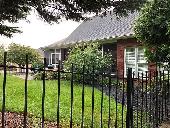 Fenced back yard