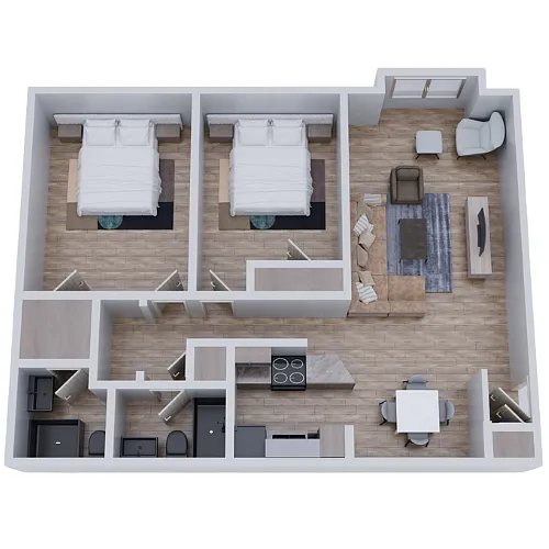 Floor plan 2 Bedroom