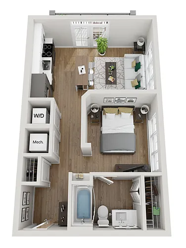 Floor plan 2A3 - Phase 2 Modern
