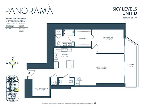 Floor plan D Line - Sky Level