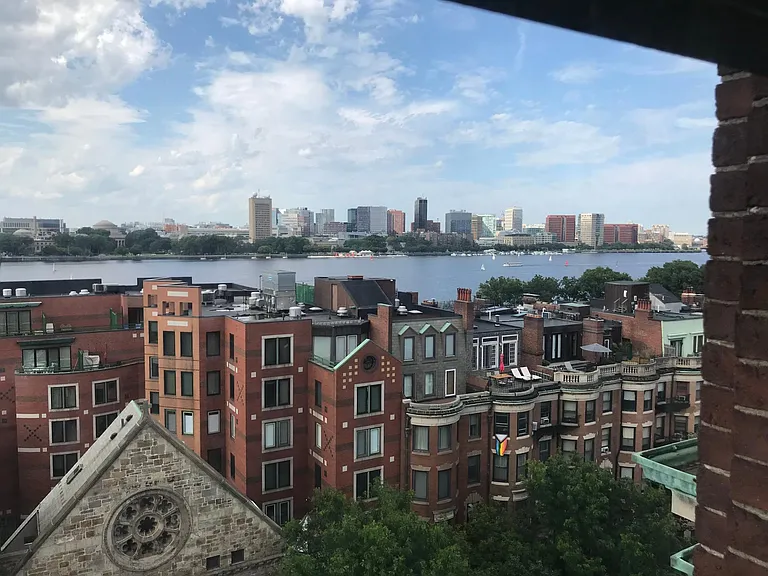 Charles River view from living room.