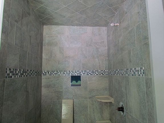 hand tiled shower