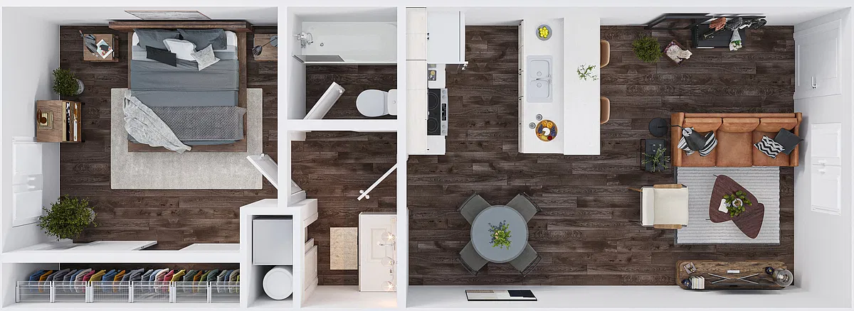 Floor plan One Bedroom