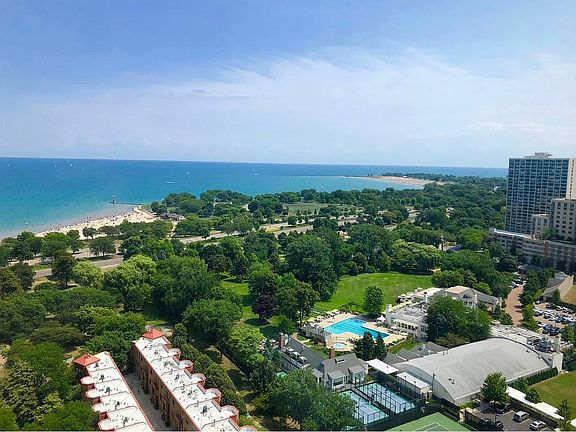 The view from living room and bedroom