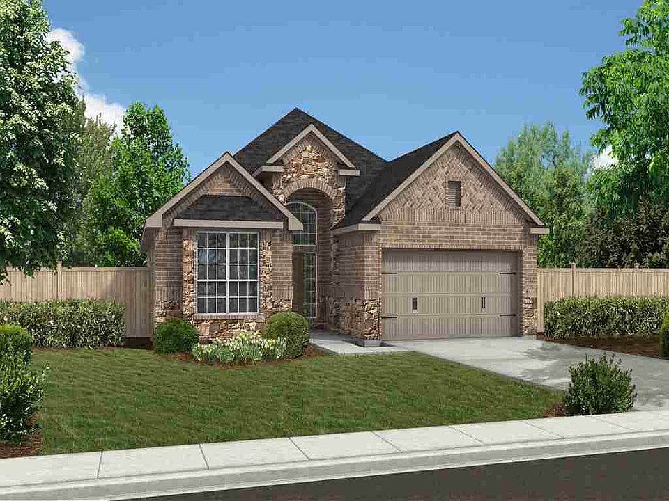 Rendering of your gorgeous Brick /stone1 story, 3 bedrooms, 2 bath, formal dining, workshop in garage, 2 car garage