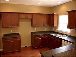 Spacious kitchen with eating bar