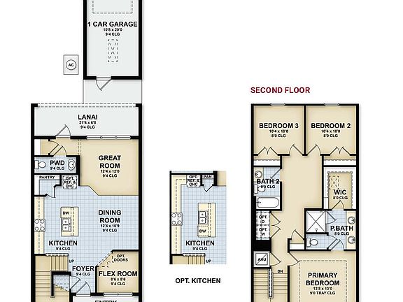 Grant Floorplan 1-Car Garage