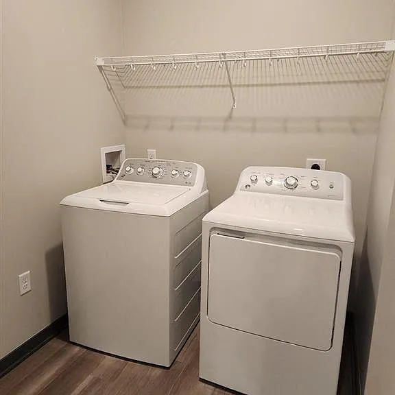 In-unit washer and dryers at The Harbor.