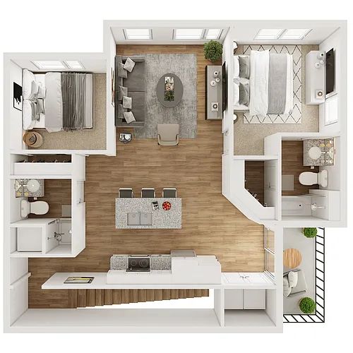 Floor plan The Smithville Villa