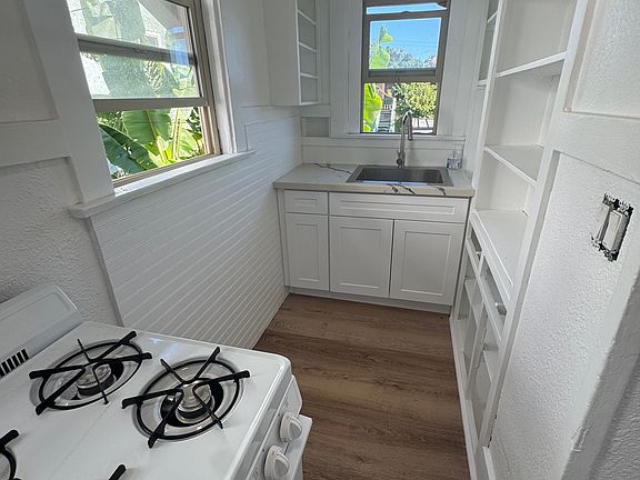 Newly remodeled kitchen and gas stove