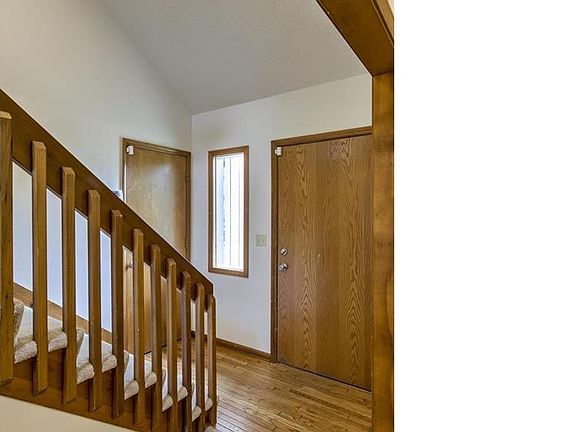 Open entry and stairway.