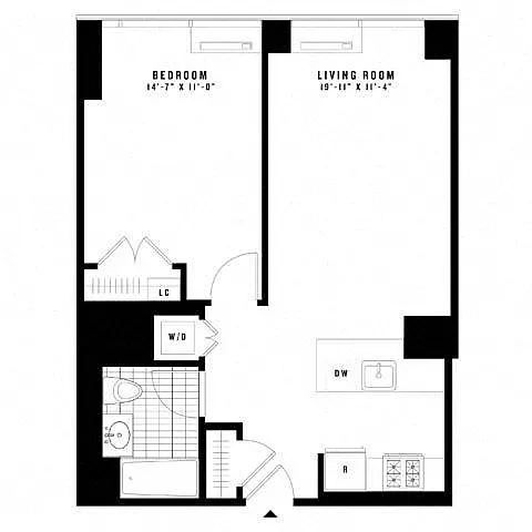 Floor plan 1J