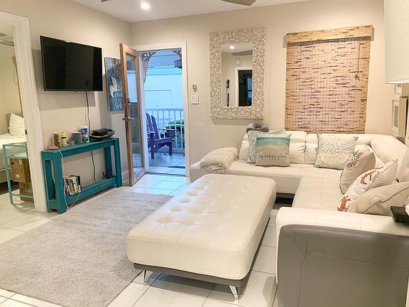 Living Room with large mounted TV