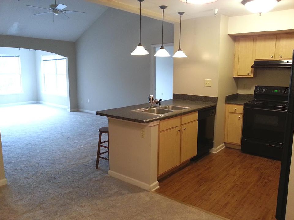 Open floor plan, new carpet, and fresh paint