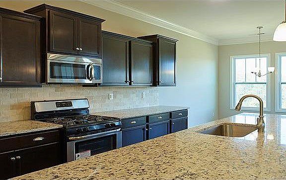 Granite counters, cabinets are actually white