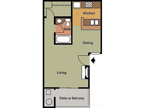 Floor plan Studio