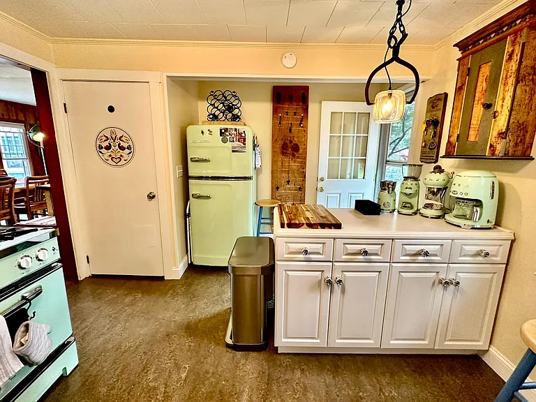 Smeg appliances are a feature of this gorgeous kitchen.