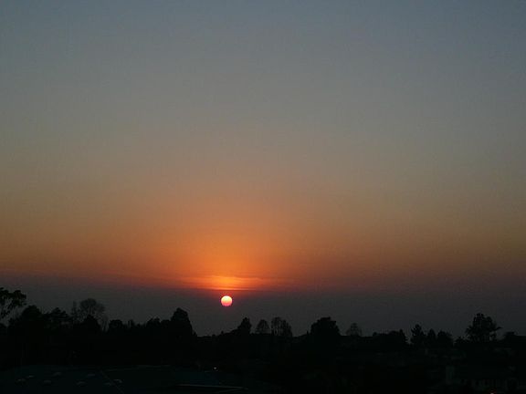 Enjoy evening sunset