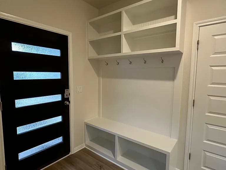 Mud room at the entrance