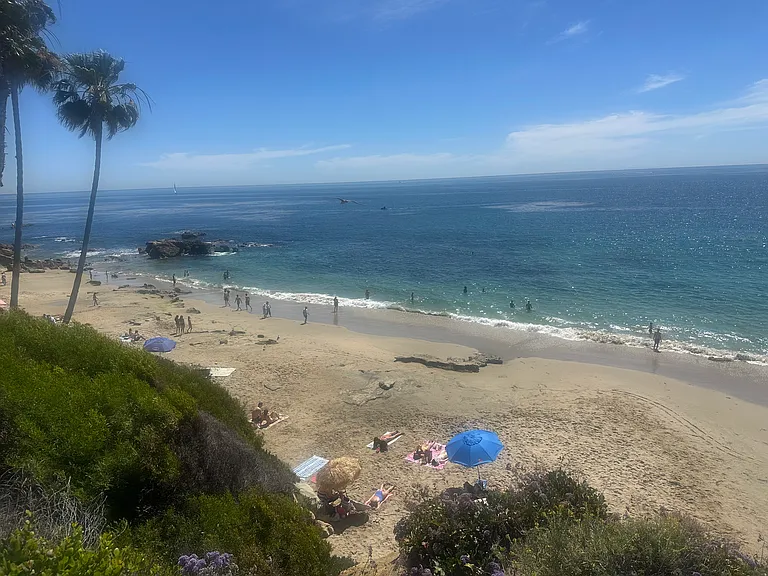 view of picnic beach- less than 6 min walk from front door